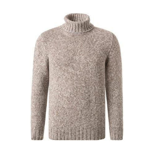 Gran Sasso Dolcevita Maglia Uomo dolcevita in lana Grigio beige A23-GRAN SASSO10182/25701-800-48 - Francavilla Moda